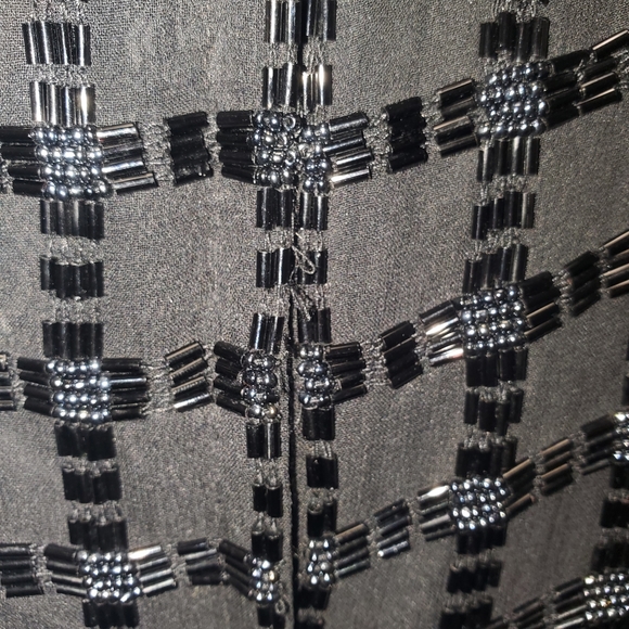 Y2K Vintage Top in Fully Beaded Plaid Pattern by Talbots Size Small - Picture 12 of 16